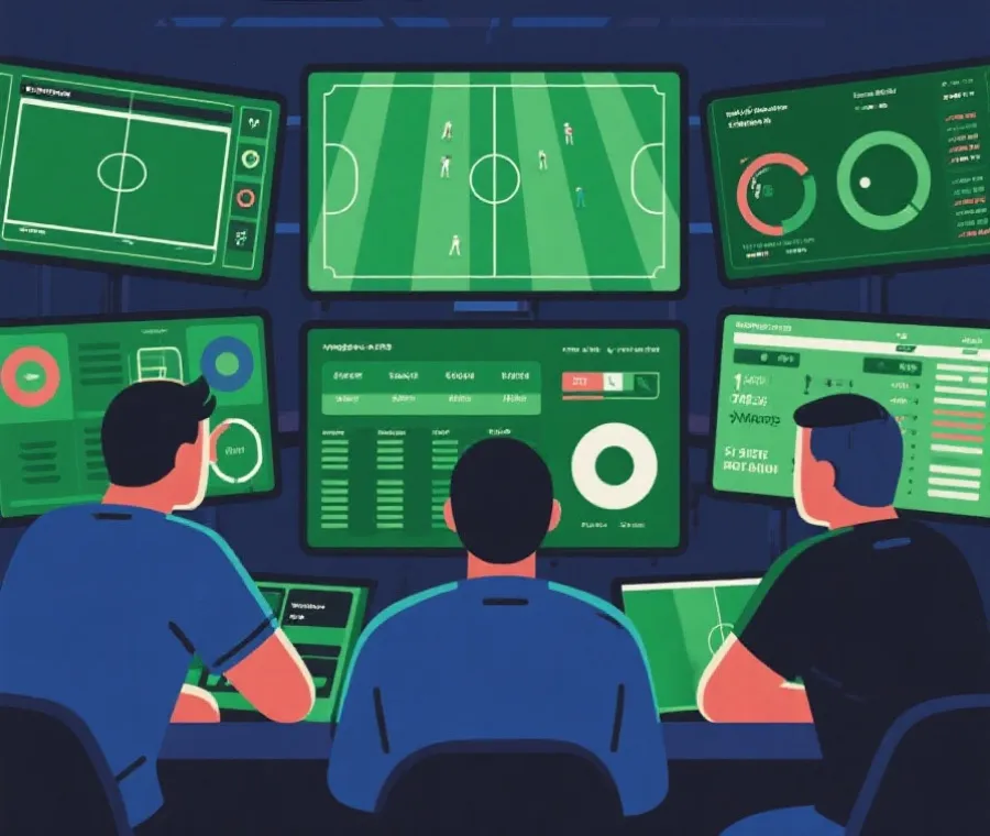 賽前預測與數據研究示意圖